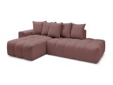 Ecksofa BOBOCHIC MONT-BLANC Stoff chiniert rosa