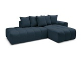 Ecksofa BOBOCHIC MONT-BLANC Stoff chiniert dunkelblau