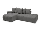 Ecksofa BOBOCHIC MONT-BLANC Stoff chiniert dunkelgrau