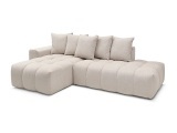 Ecksofa BOBOCHIC MONT-BLANC Stoff chiniert beige