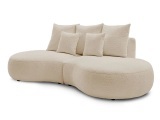 3er Sofa BOBOCHIC SAINT-GERMAIN Boucle-Stoff beige