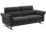 3er Sofa CAMPO DE FIORI OMEGA 100% Leder schwarz