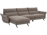 Ecksofa CAMPO DE FIORI HARIS 100% Leder kaffeefarben