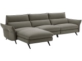 Ecksofa CAMPO DE FIORI HARIS 100% Leder khaki