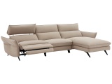 Ecksofa CAMPO DE FIORI HARIS 100% Leder taupe