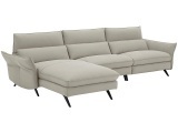 Ecksofa CAMPO DE FIORI HARIS 100% Leder grau