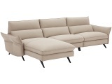 Ecksofa CAMPO DE FIORI HARIS 100% Leder taupe