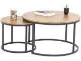 Set für Couchtische WOODY 80x80x45.4cm eiche