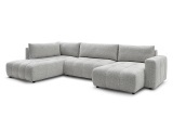 Sofa BOBOCHIC ARSENE Stoff chiniert hellgrau