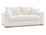Bettsofa BOBOCHIC AUGUSTIN Boucle-Stoff weiss