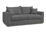Bettsofa BOBOCHIC AUGUSTIN Cord-Stoff dunkelgrau