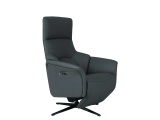 Relaxsessel TRACK 100% Leder grau