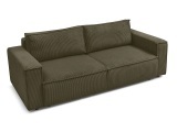 3er Sofa BOBOCHIC NIHAD Cord-Stoff hellgrün