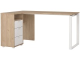 Eckschreibtisch HOME-OFFICE 150x99.6x75.6cm weiss