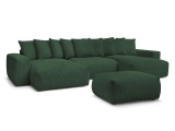 Wohnlandschaft BOBOCHIC VOLTAIRE Cord-Stoff grün