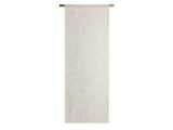 Scheibengardinen NEMI 45x120cm kleiderstangegriff durchsichtig dunkelbeige