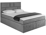 Boxspringbett TOLO grau 180x200cm halbfest