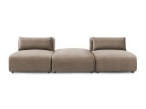 3er Sofa BOBOCHIC JEANNE Samt taupe