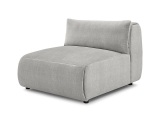 Modulare Sessel für Sofa BOBOCHIC JEANNE Samt hellgrau