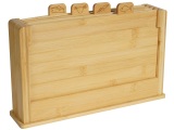 Schneidebrett-Set BARI Bambus natürliches holz