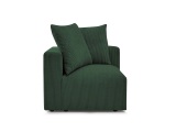 undefined, Ecke für modulare Sofas BOBOCHIC VOLTAIRE Cord-Stoff grün