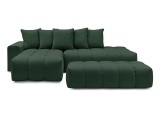 Ecksofa BOBOCHIC MONT-BLANC Stoff chiniert grün