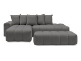 Ecksofa BOBOCHIC MONT-BLANC Stoff chiniert dunkelgrau