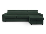 Ecksofa BOBOCHIC MONACO Stoff grün