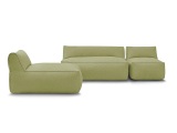 Gartensofa 4 Plätze RIVIERA Stoff grün