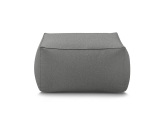 Gartenhocker RIVIERA 80x80x42cm stoff dunkelgrau