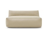 Sessel mit Schlaffunktion 2 Plätze RIVIERA Stoff beige