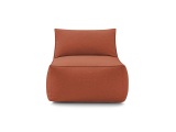 Sessel mit Schlaffunktion 1 Platz RIVIERA Stoff orange