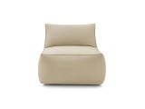 Sessel mit Schlaffunktion 1 Platz RIVIERA Stoff beige