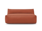 Sessel mit Schlaffunktion 2 Plätze RIVIERA Stoff orange