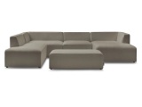 Wohnlandschaft BOBOCHIC MEGEVE Boucle-Stoff rotbraun
