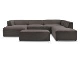 Wohnlandschaft BOBOCHIC MEGEVE Cord-Stoff rotbraun