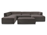 Wohnlandschaft BOBOCHIC MEGEVE Cord-Stoff rotbraun
