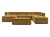 Wohnlandschaft BOBOCHIC MEGEVE Stoff mit Textur gelb