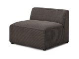 Modulare Sessel für Sofa BOBOCHIC MEGEVE Cord-Stoff rotbraun