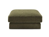 Hocker LEONARD 86x86x43cm stoff mit textur grün
