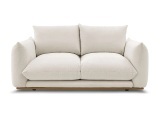 2er Sofa BOBOCHIC ERNEST Stoff beige