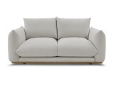 2er Sofa BOBOCHIC ERNEST Stoff hellgrau
