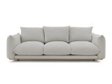 2er Sofa BOBOCHIC ERNEST Stoff hellgrau