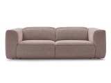 3er Sofa BOBOCHIC WILLIAM Stoff chiniert rosa