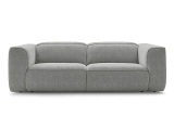 3er Sofa BOBOCHIC WILLIAM Stoff chiniert hellgrau