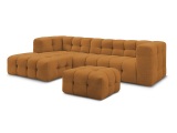 Ecksofa mit Hocker BOBOCHIC CLOUD Stoff gelb