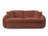 3er Sofa BOBOCHIC CEZANNE Boucle-Stoff orange