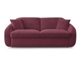 3er Sofa BOBOCHIC CEZANNE Boucle-Stoff rot