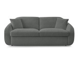 3er Sofa BOBOCHIC CEZANNE Boucle-Stoff dunkelgrau