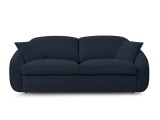 3er Sofa BOBOCHIC CEZANNE Stoff dunkelblau